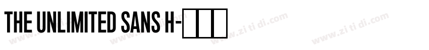 The Unlimited Sans H字体转换